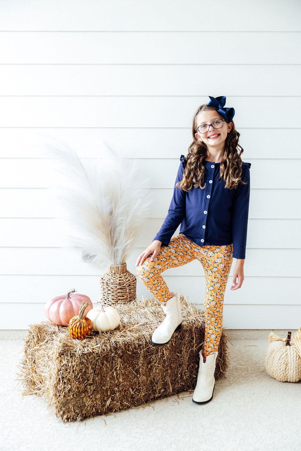 SALE Fall Floral Leggings