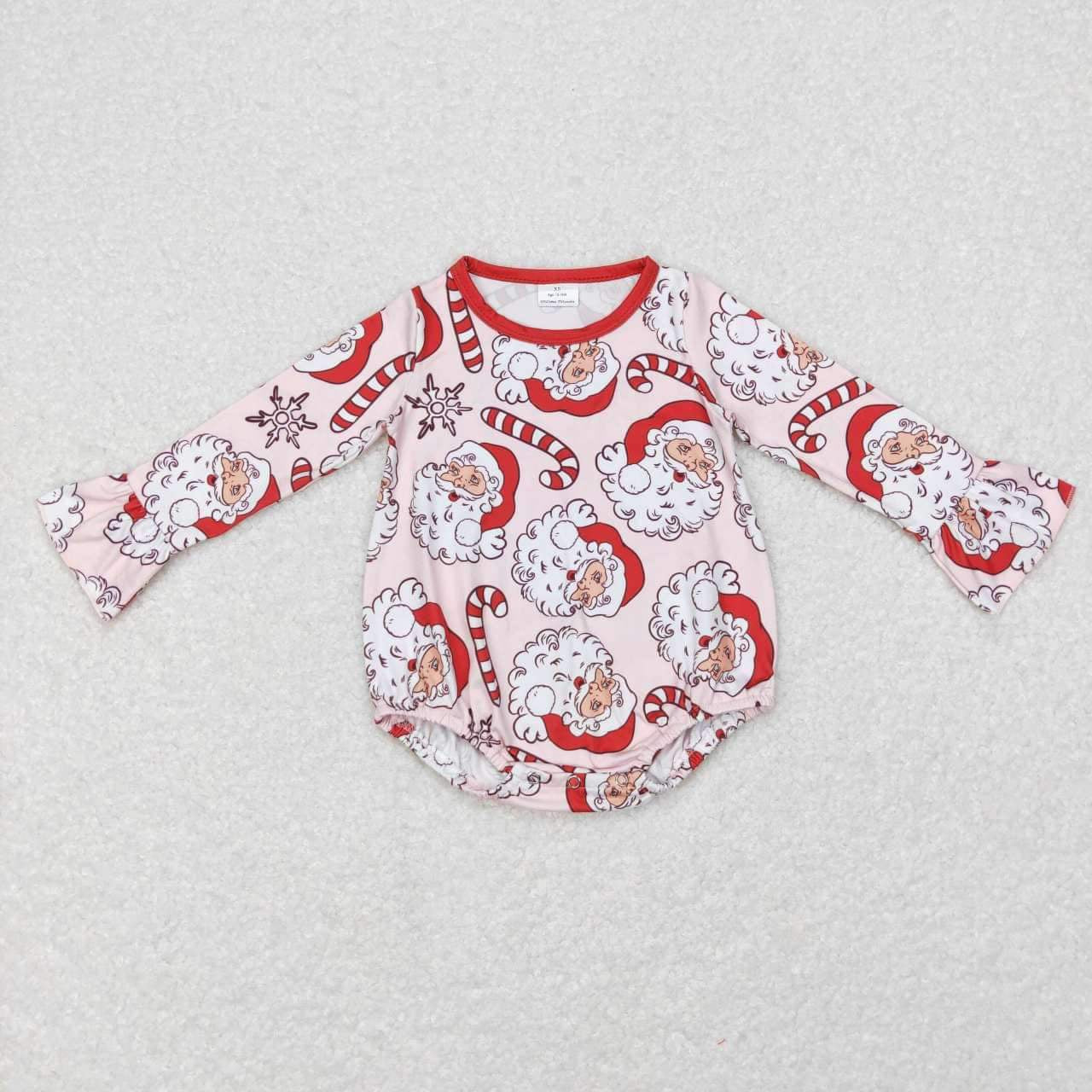 Candy cane Santa romper only