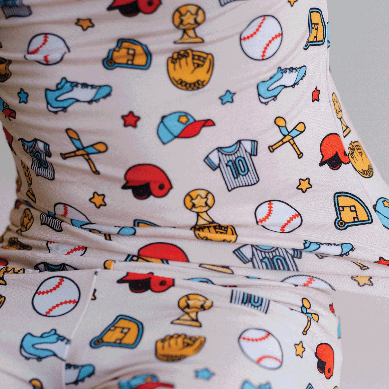 Baseball Two-Piece Pajama Set