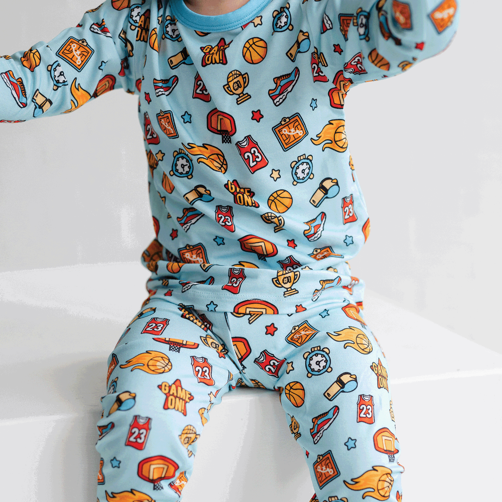 Basketball Two-Piece Pajama Set