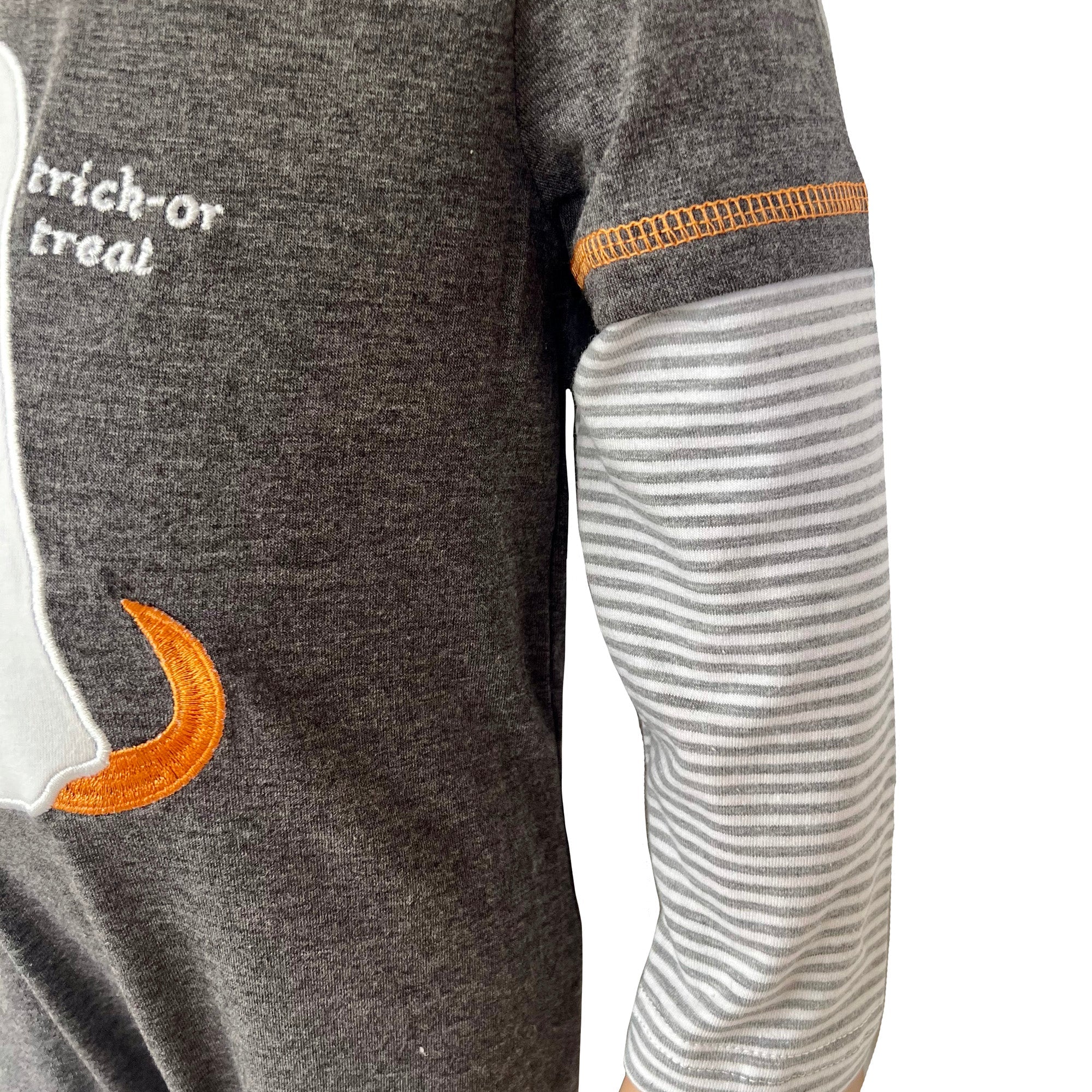 Halloween Ghost Dog Trick or Treat  Baby Toddler Boys Romper-2