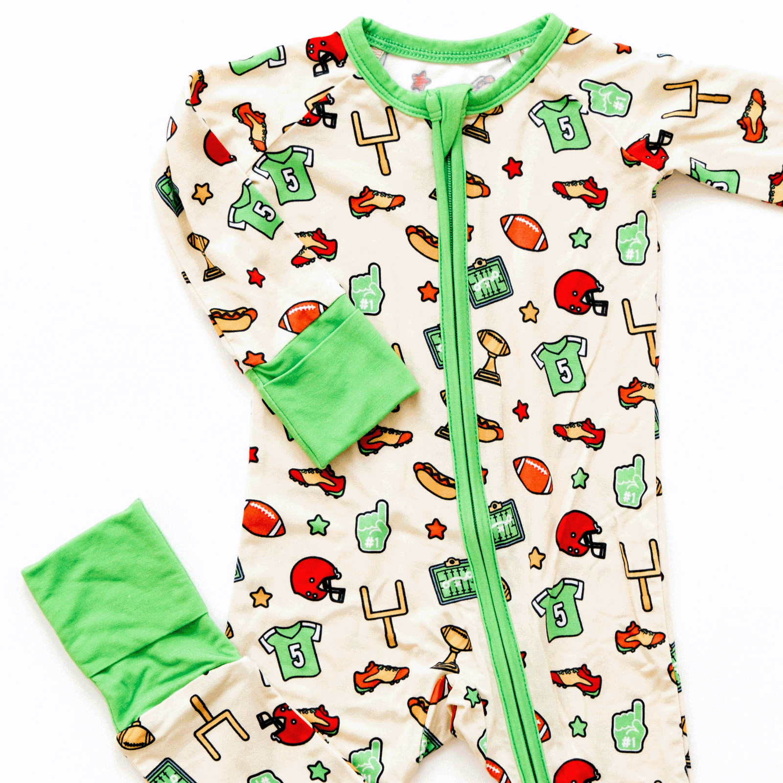 Football Zippy One-Piece