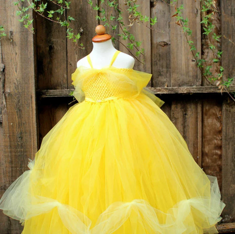 Arrival Kids’ Belle-Inspired Princess Dress – Cosplay Costume for Girls’ Fancy Dress Parties-2