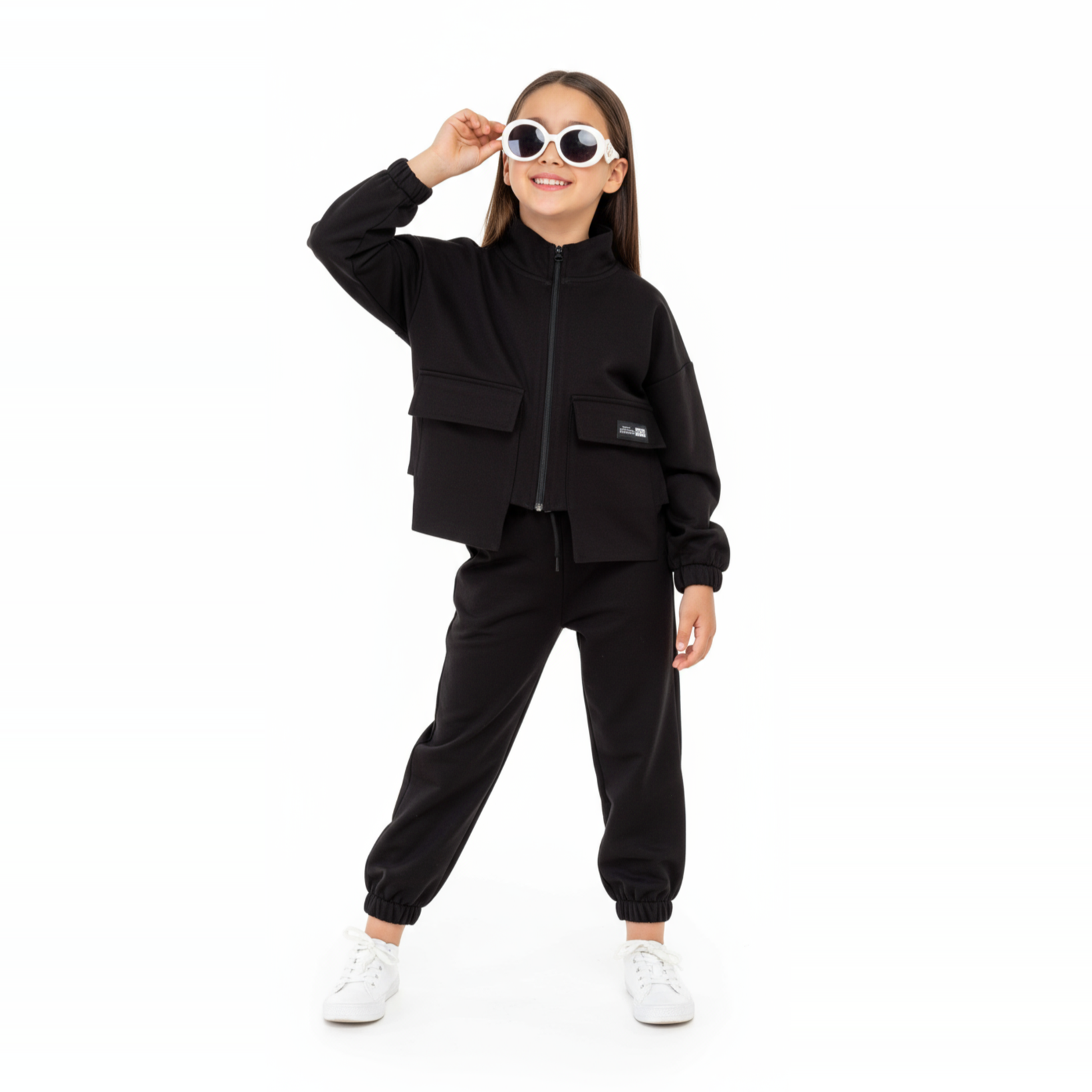 Fancy Pockets Girls Casual Set-4