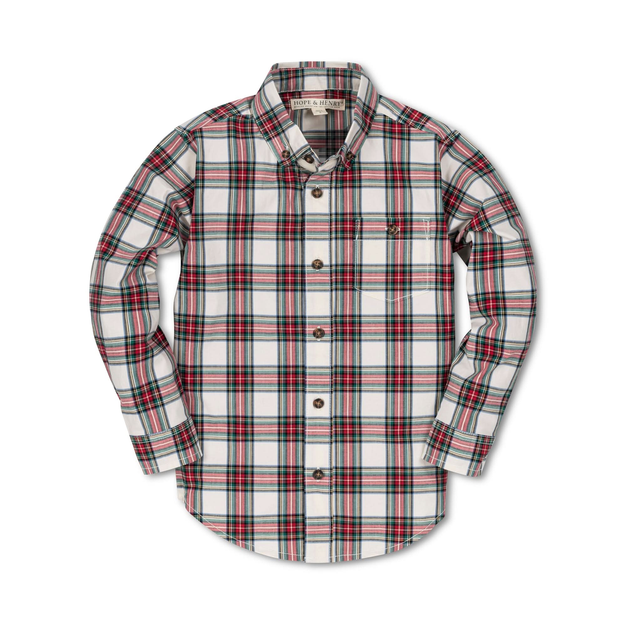 Stretch Poplin Button Down Shirt - Baby