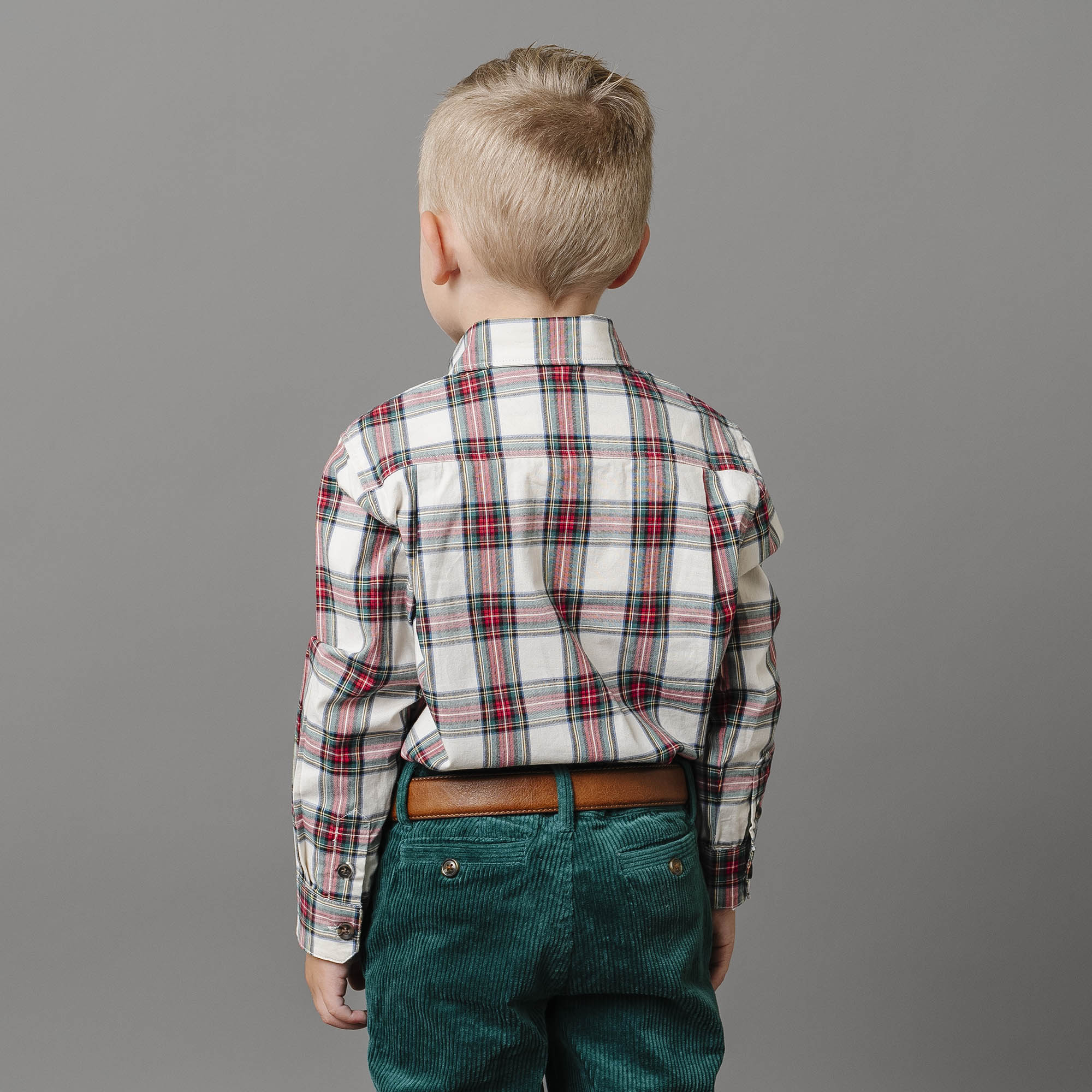 Stretch Poplin Button Down Shirt - Baby