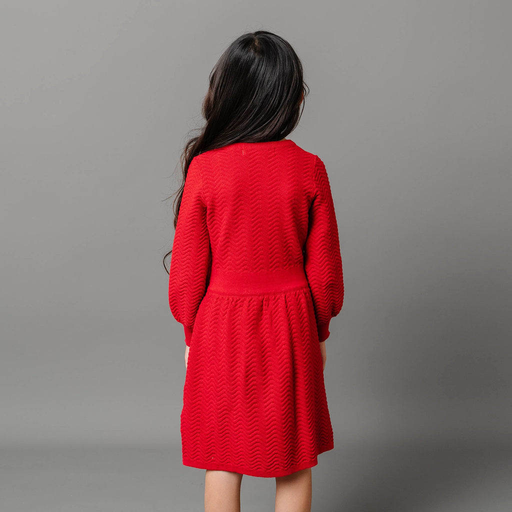 Organic Balloon Sleeve Sweater Dress - Baby