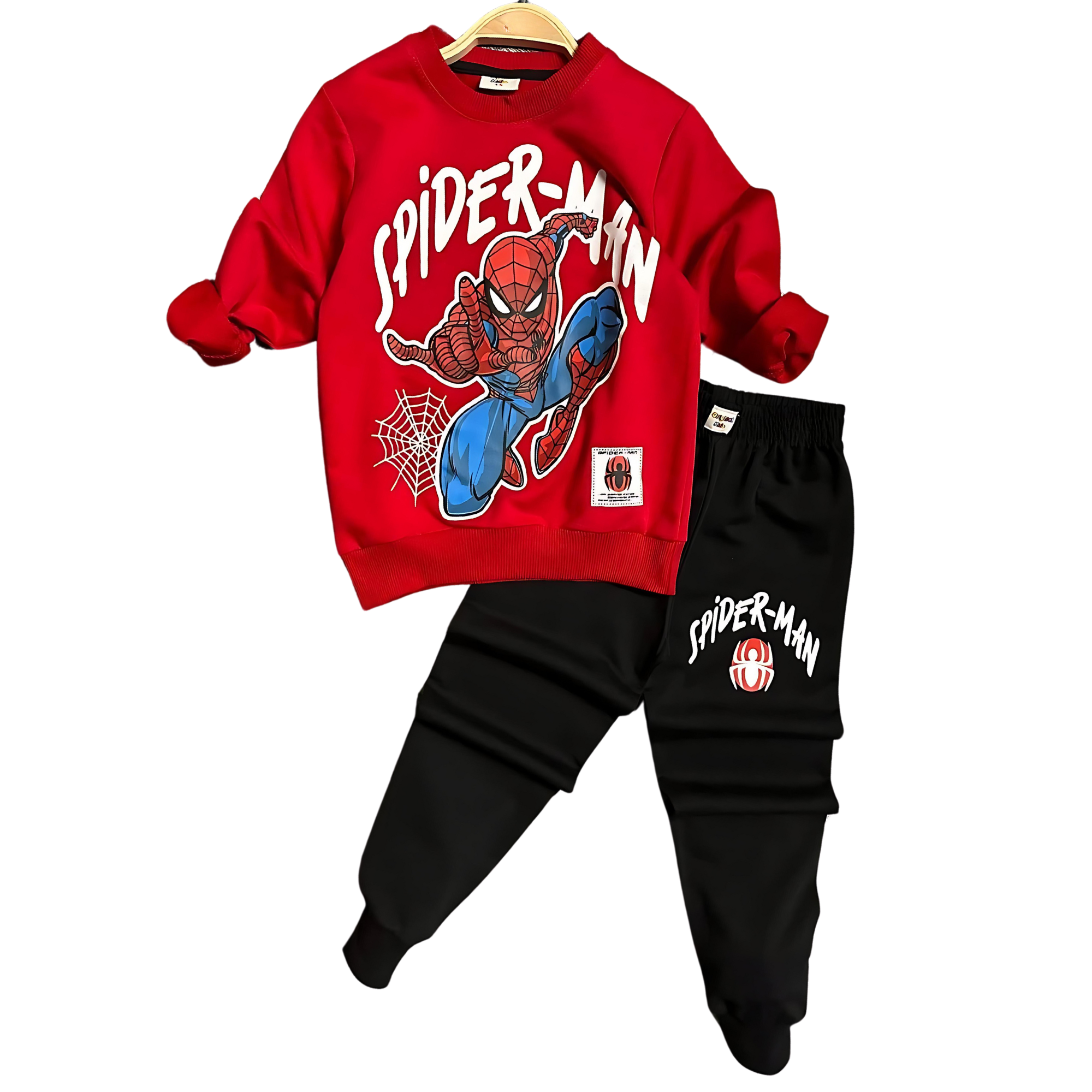 Spidy Ready Cotton Joggers Set-0