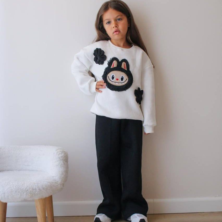 La-Bu-Bu Flower Girls Casual Set-0