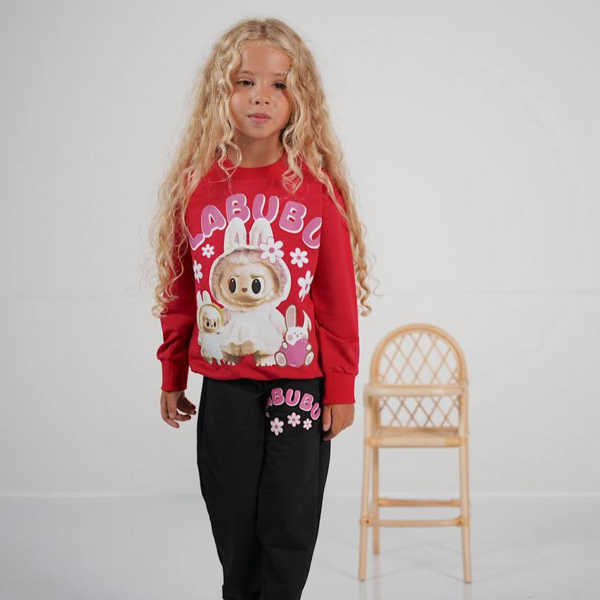 La-Bu-Bu Family Girls Jogger Set-0