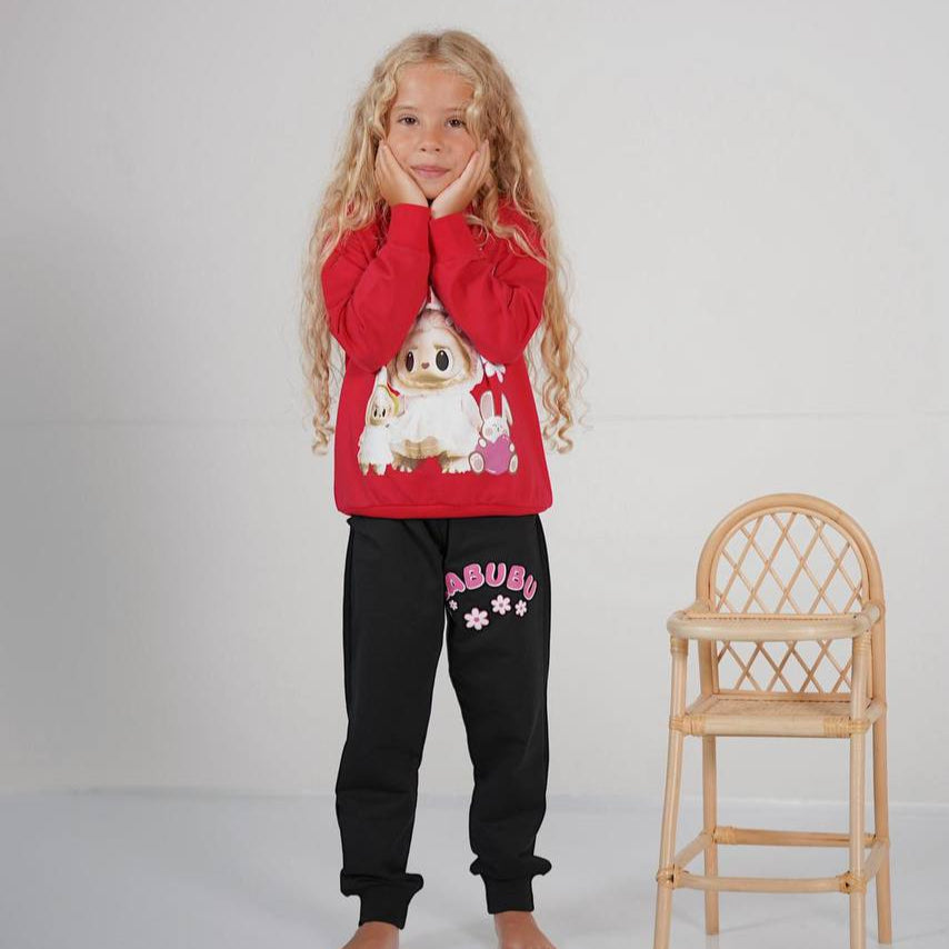 La-Bu-Bu Family Girls Jogger Set-3