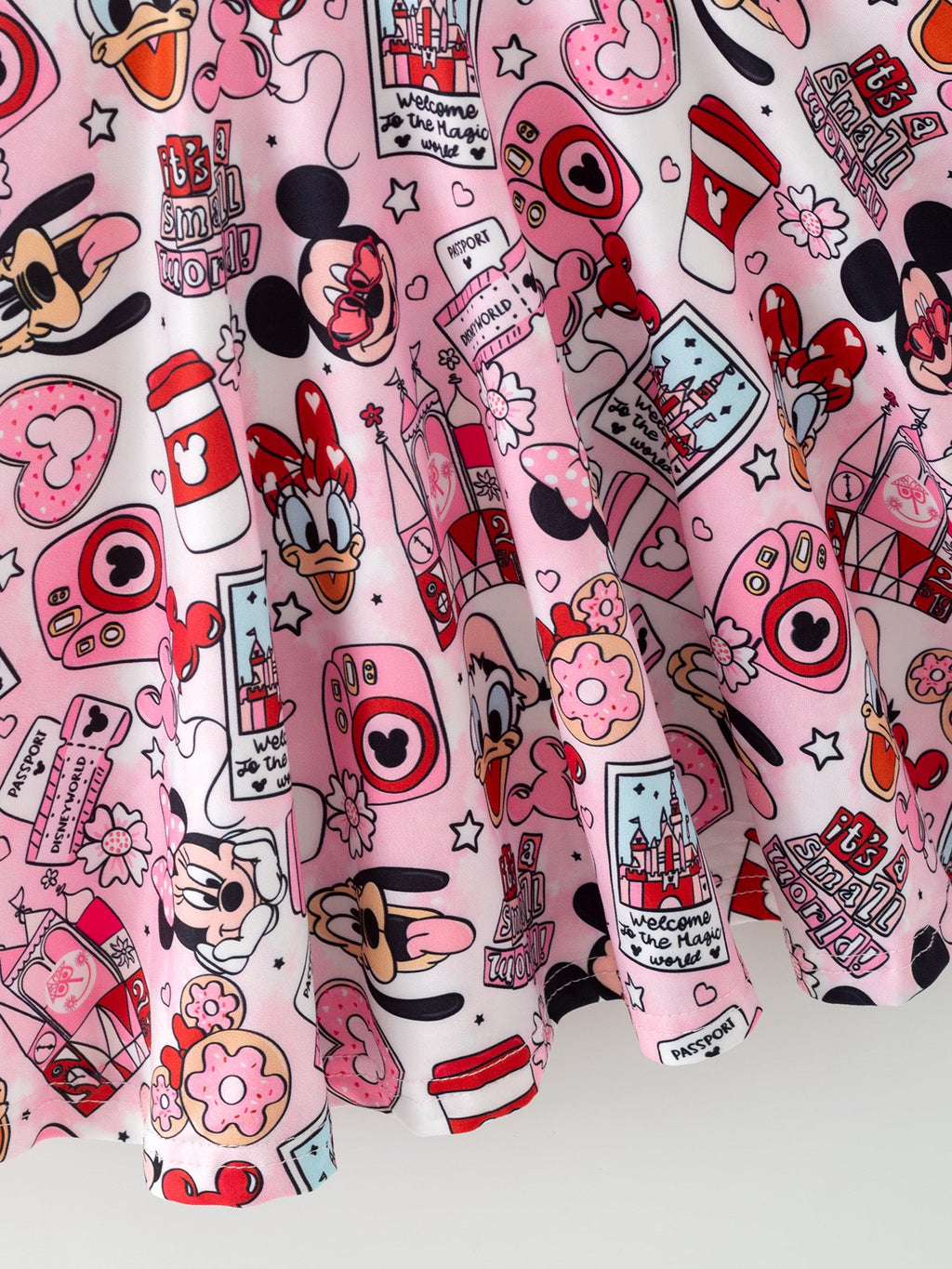 Valentine's Day Character Camera Print Girls' Dress