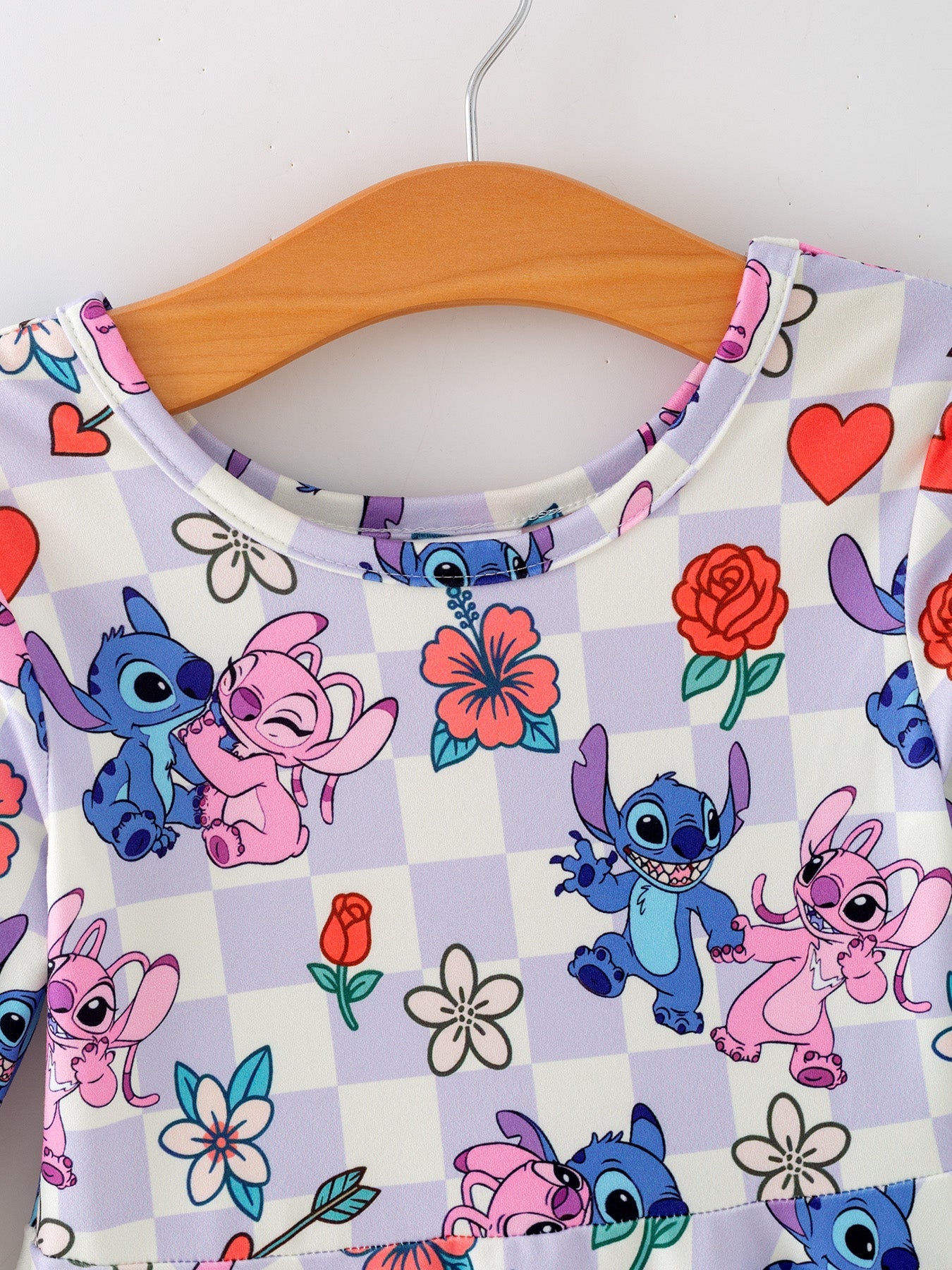 Toddler Girls Valentine Party Dress – Candy Heart Print Holiday Outfit