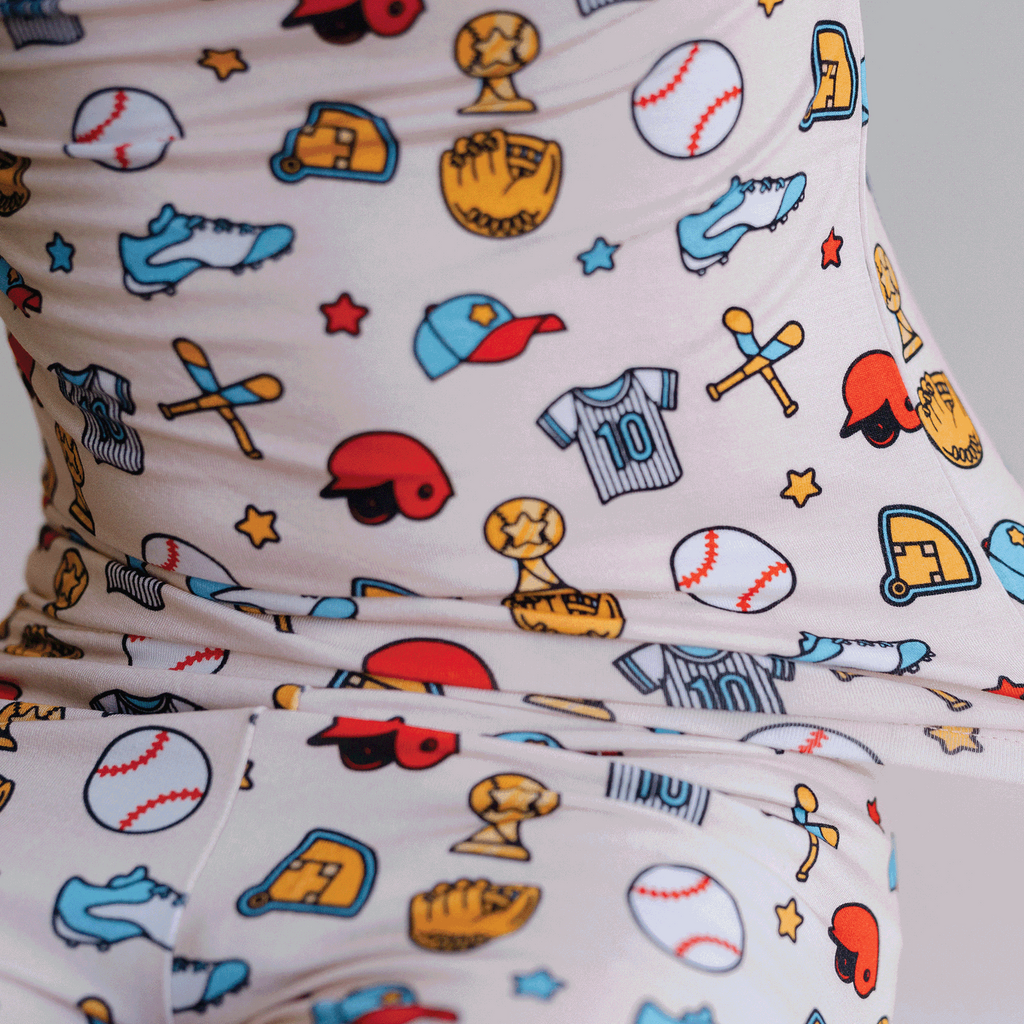 Baseball Two-Piece Pajama Set