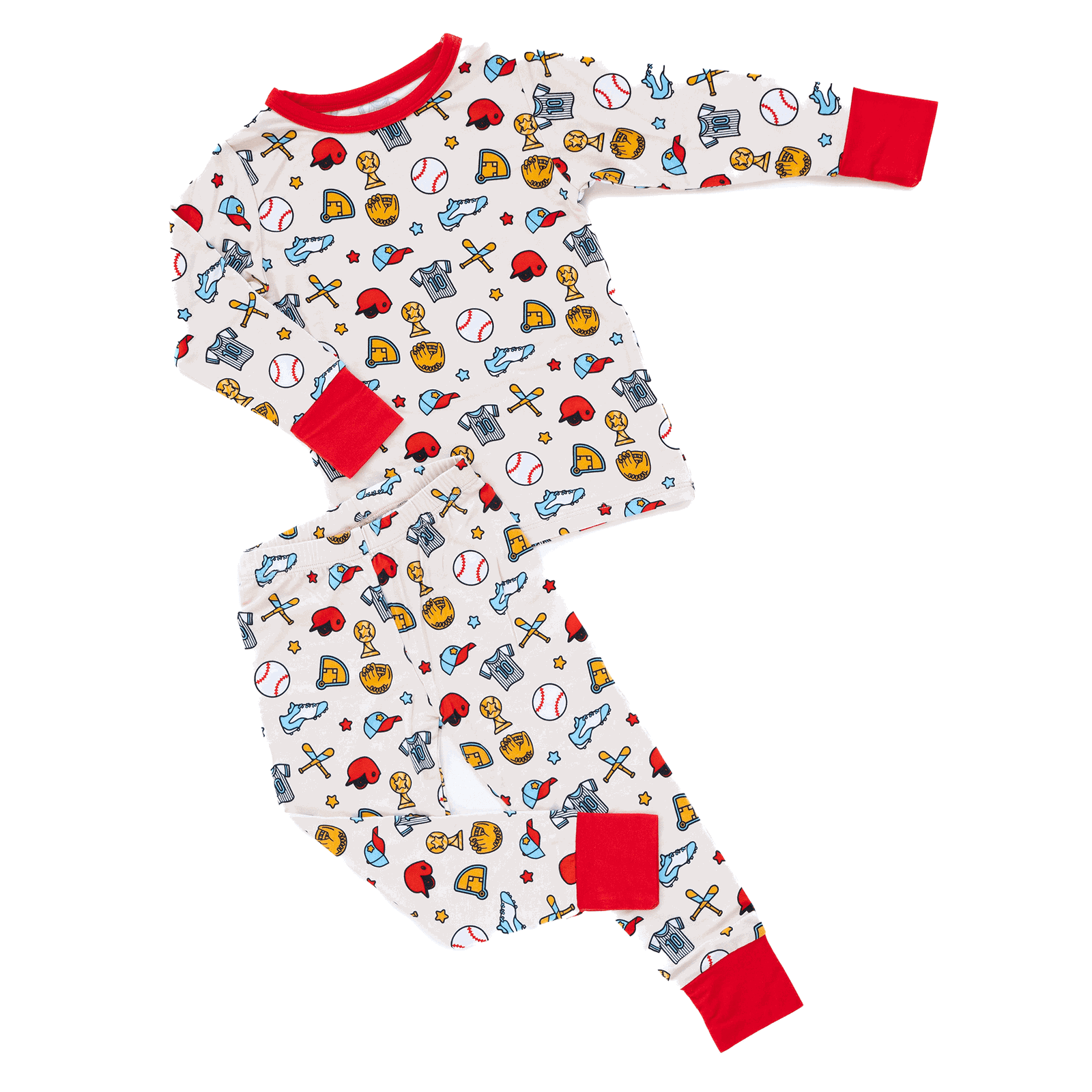 Baseball Two-Piece Pajama Set