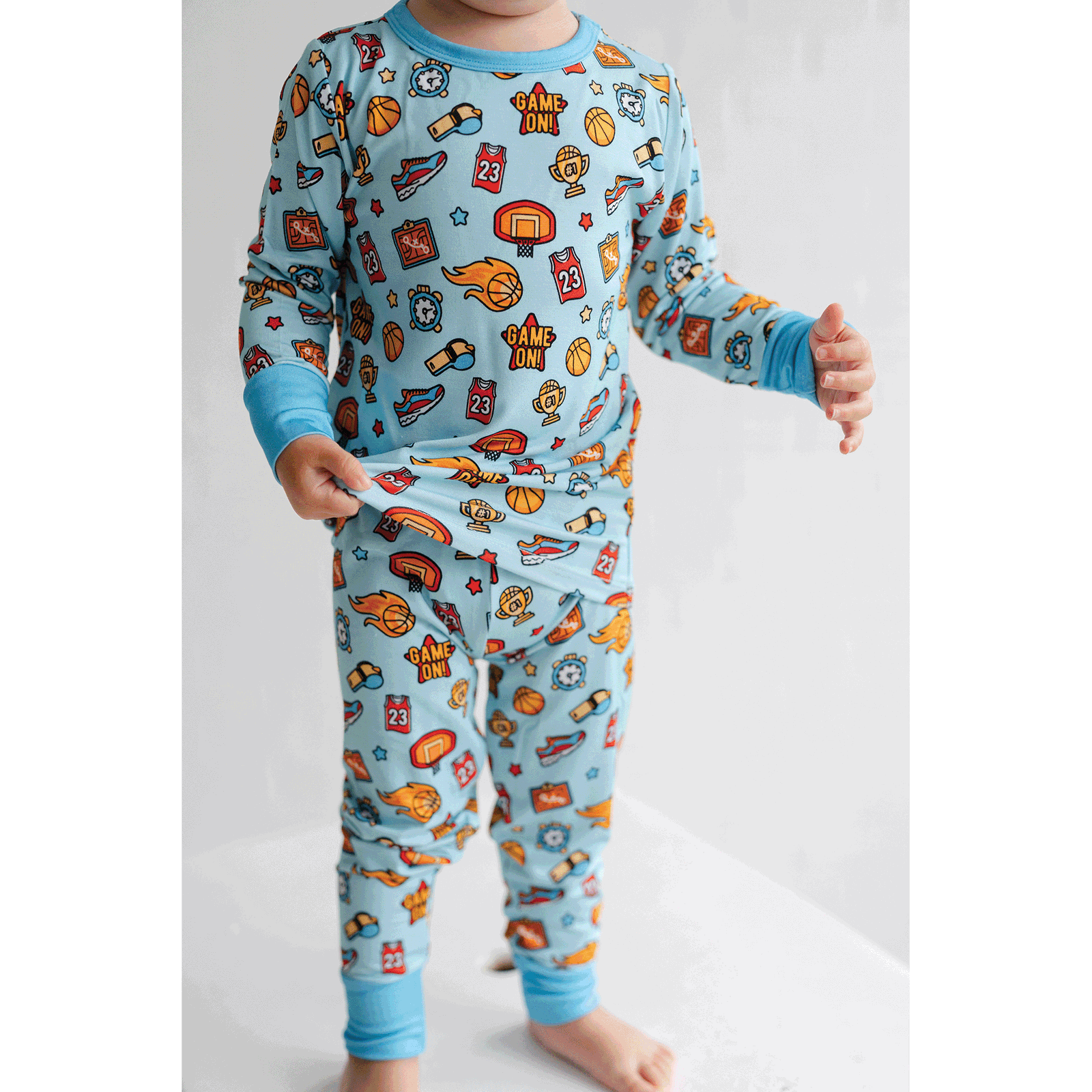 Basketball Two-Piece Pajama Set