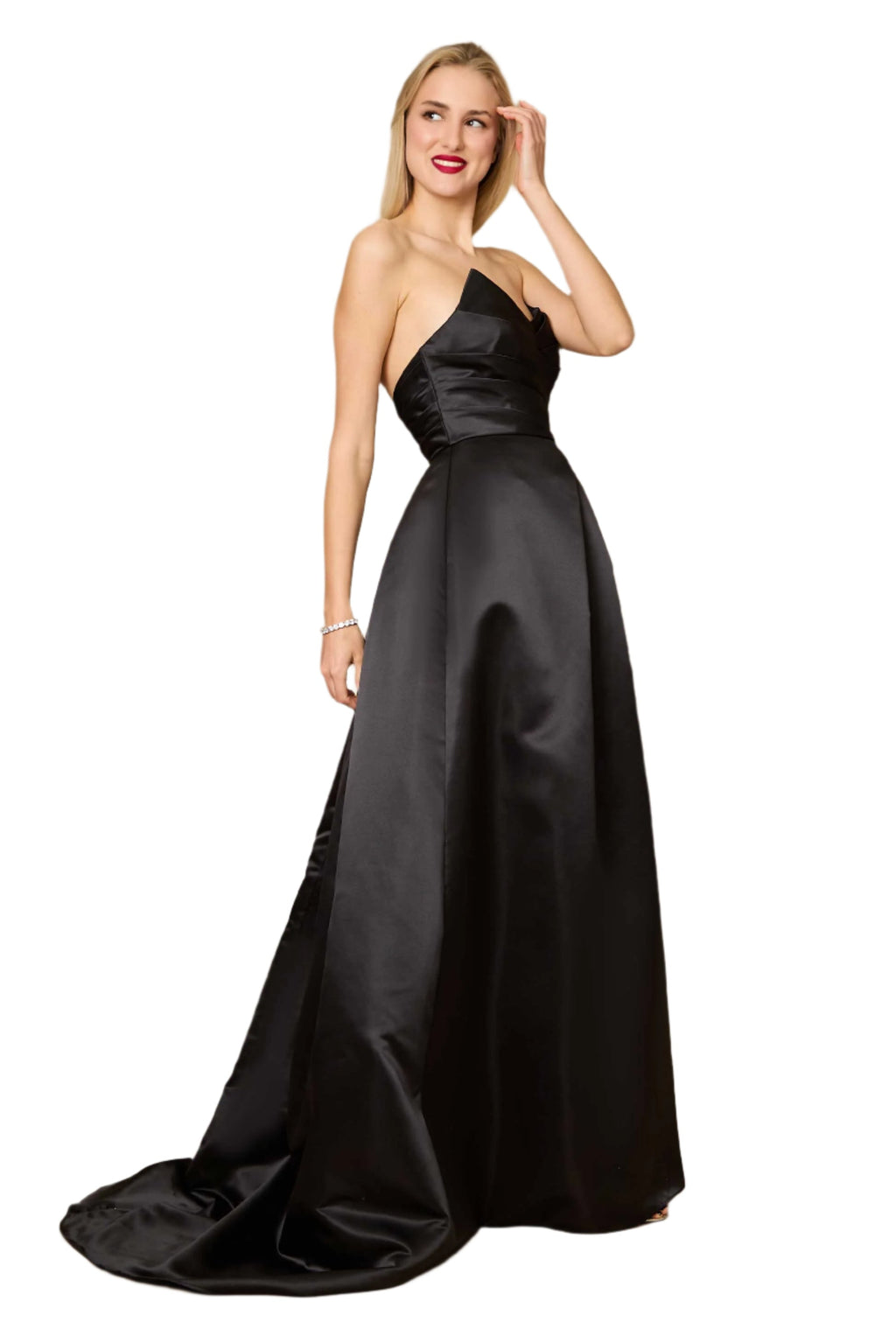 Dylan and Davids Full-Length Black Formal Ball Gown Party Dress-2
