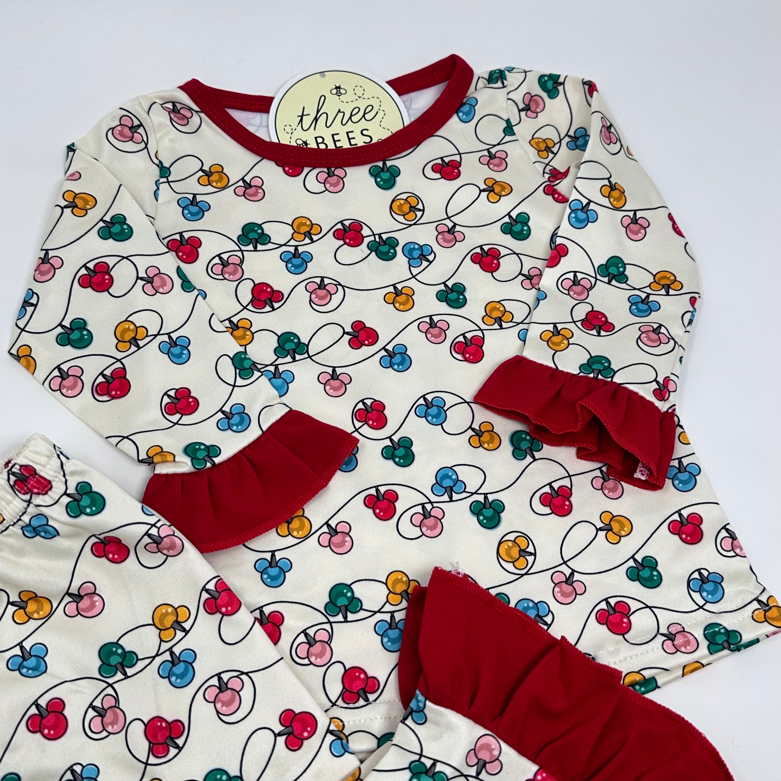 Mickey Lights Girls Ruffle Lounge Set