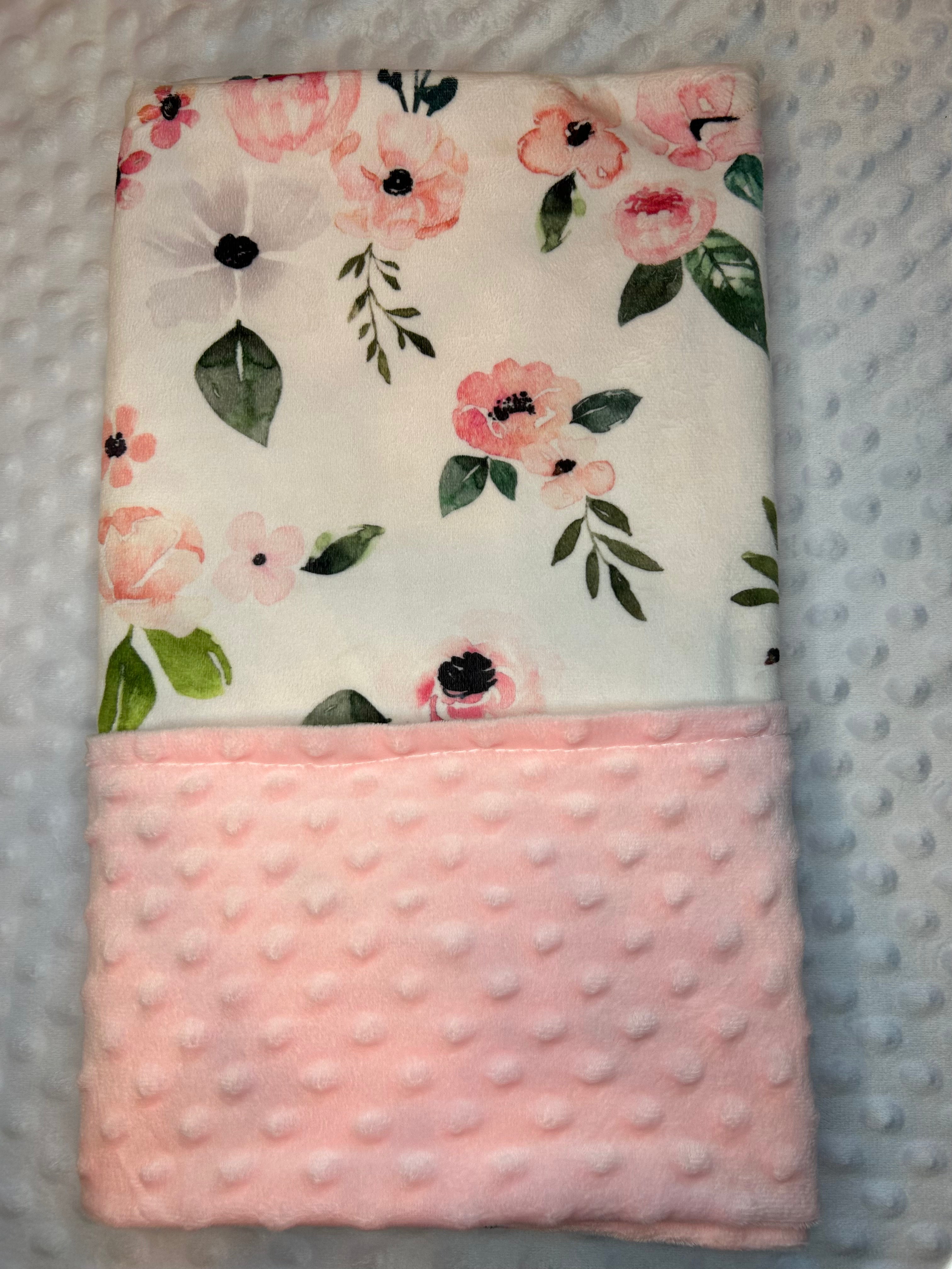 Flowers Forever Minky Blanket