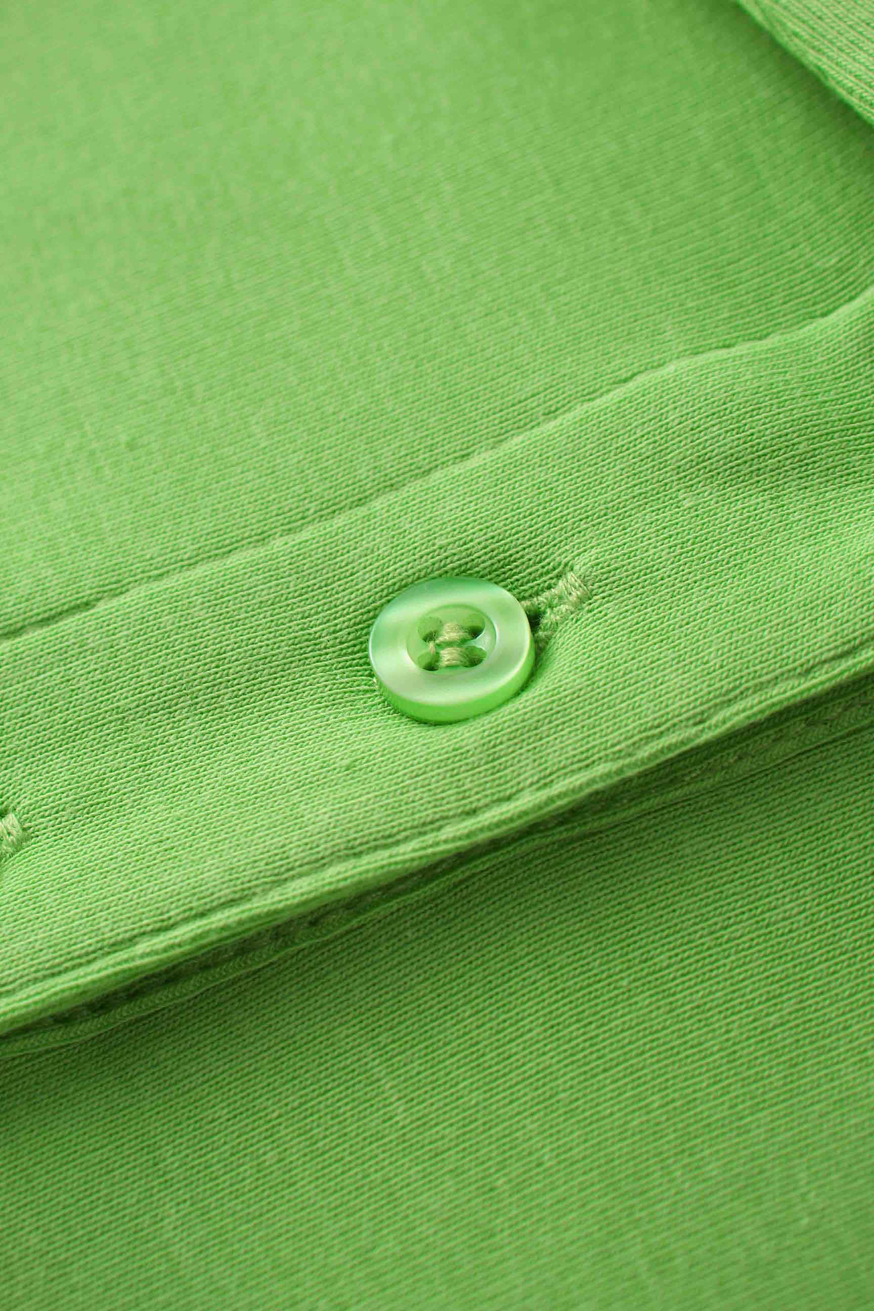 Collared Bomber Tee-Green-4