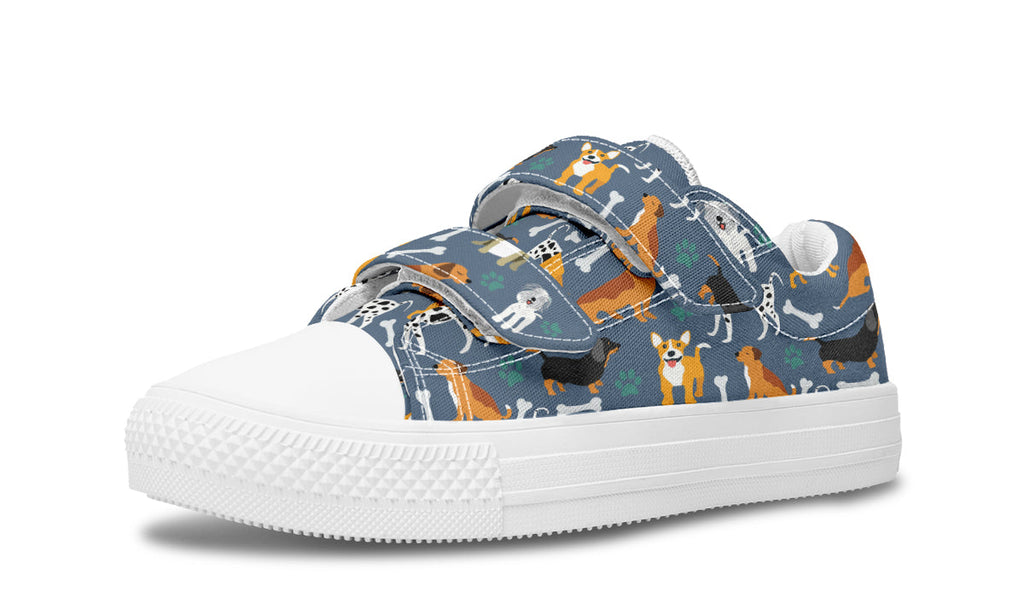 Kids Shoes Low Tops Cute Dogs-1