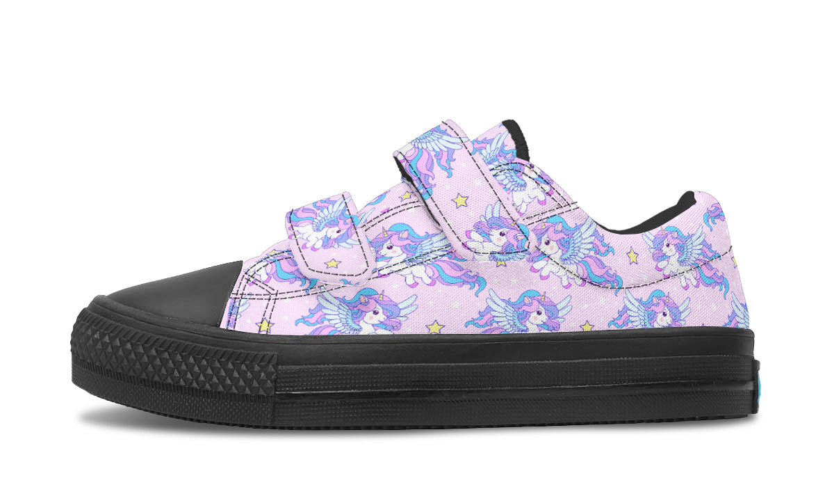 Kids Shoes Low Tops Flying Unicorn-3