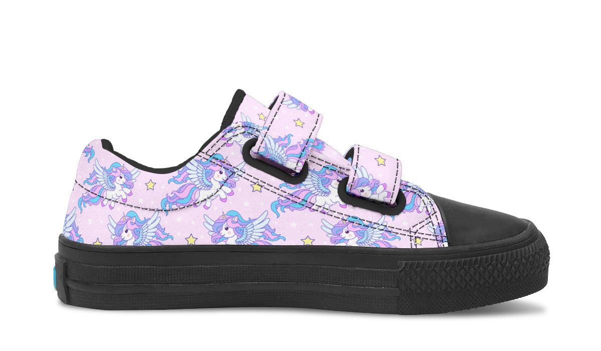 Kids Shoes Low Tops Flying Unicorn-4