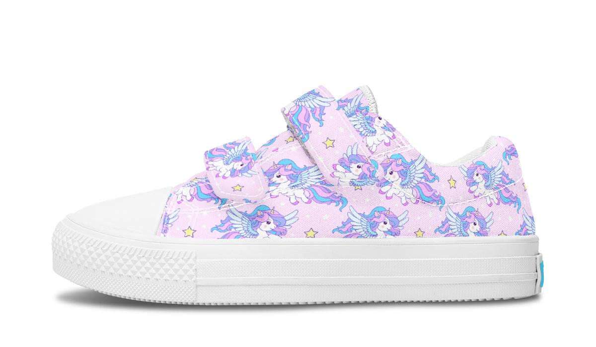 Kids Shoes Low Tops Flying Unicorn-5