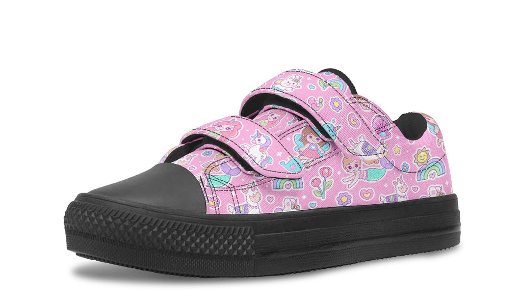 Kids Shoes Low Tops Mermaid And Unicorns-0