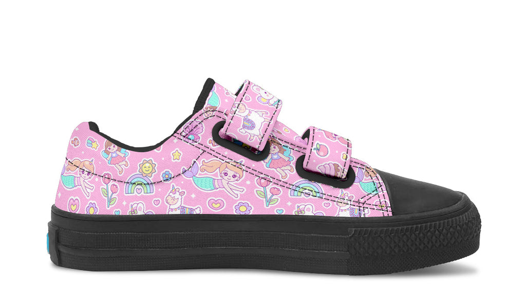 Kids Shoes Low Tops Mermaid And Unicorns-4