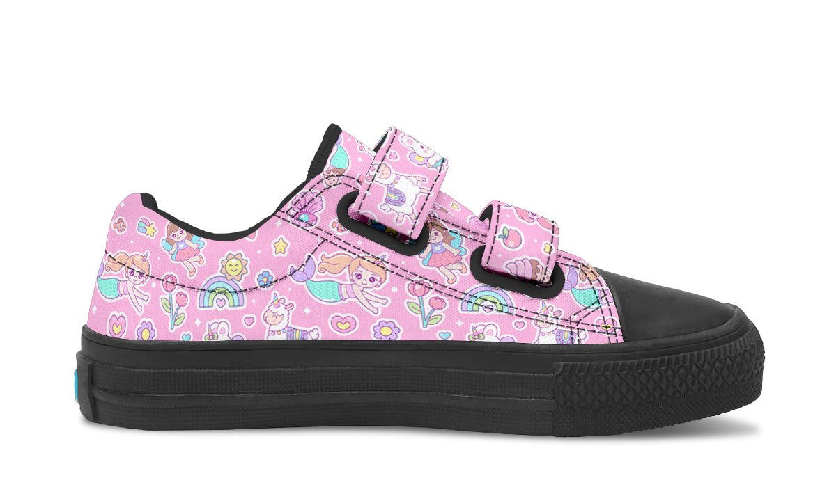 Kids Shoes Low Tops Mermaid And Unicorns-4