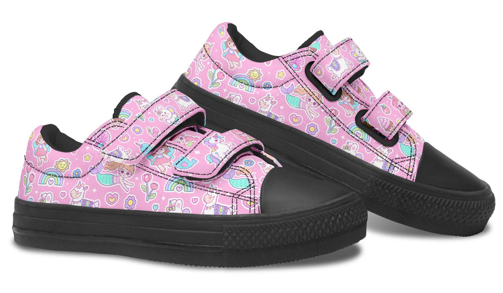Kids Shoes Low Tops Mermaid And Unicorns-2