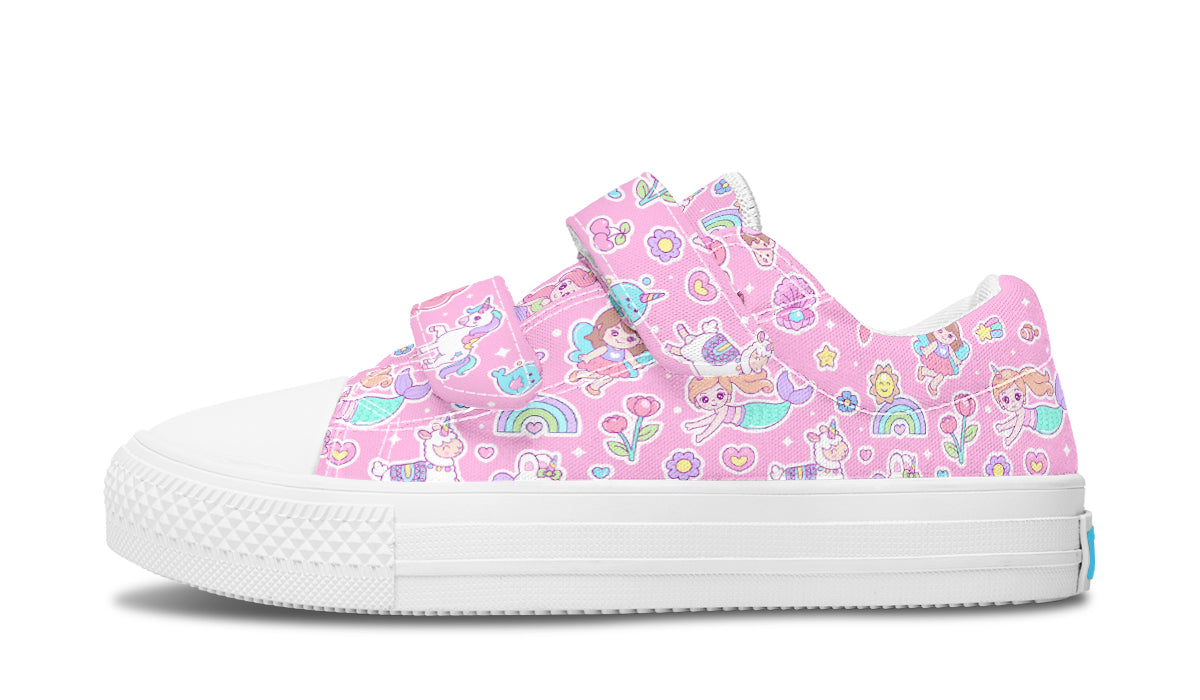 Kids Shoes Low Tops Mermaid And Unicorns-5
