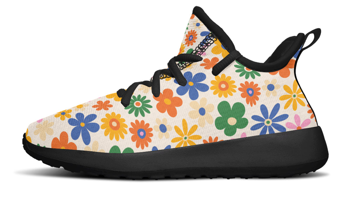 Kids Shoes Sneakers Colorful Flowers-3