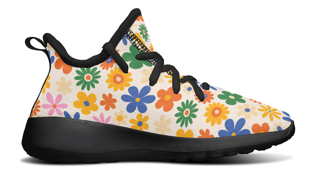 Kids Shoes Sneakers Colorful Flowers-4