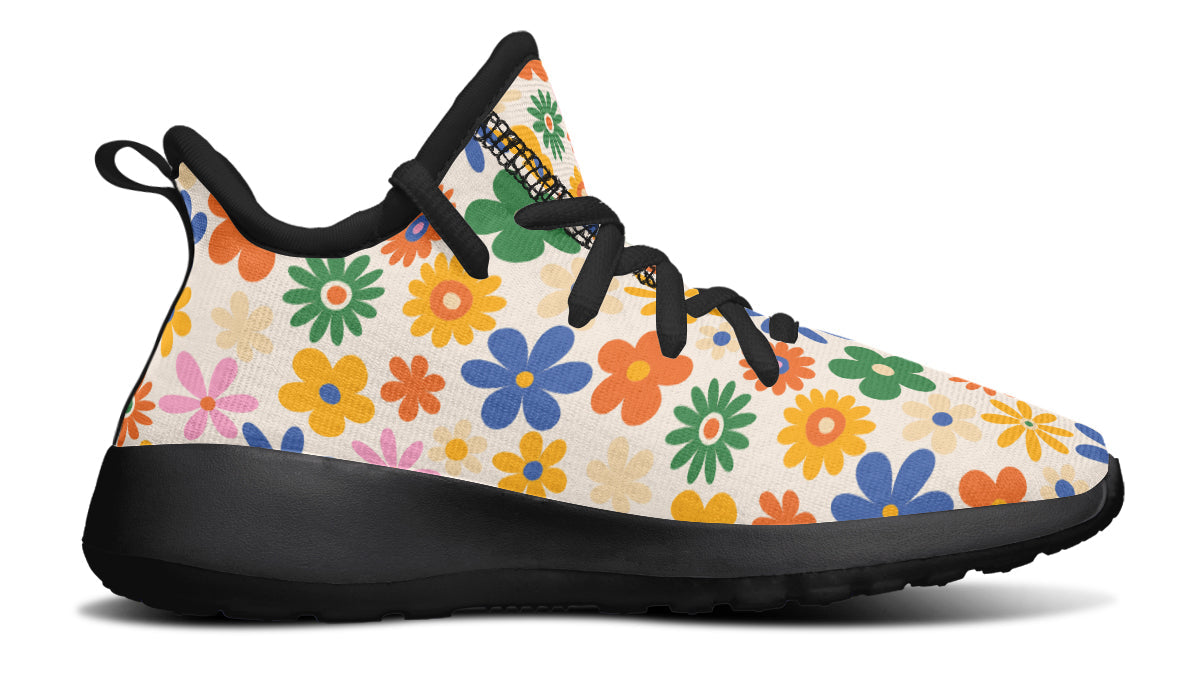 Kids Shoes Sneakers Colorful Flowers-4