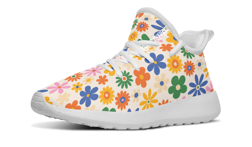 Kids Shoes Sneakers Colorful Flowers-2