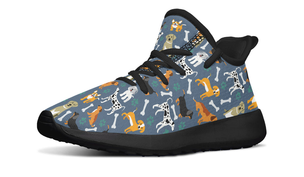 Kids Shoes Sneakers Cute Dogs-0