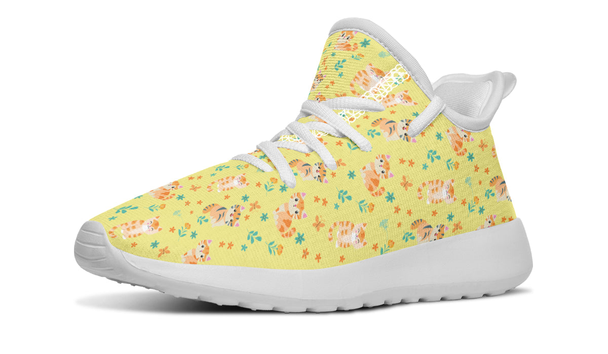 Kids Shoes Sneakers Floral Cats-2
