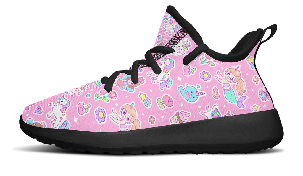 Kids Shoes Sneakers Mermaid And Unicorns-2