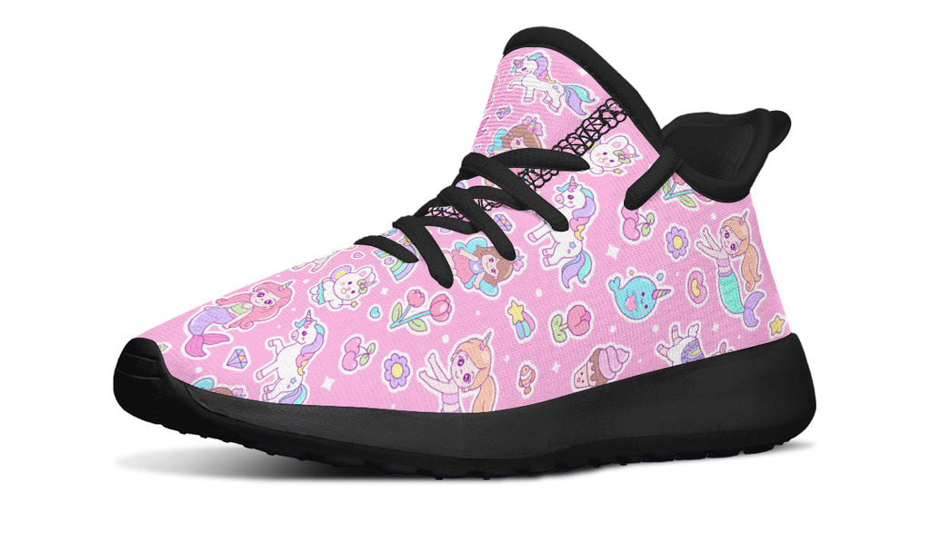 Kids Shoes Sneakers Mermaid And Unicorns-0