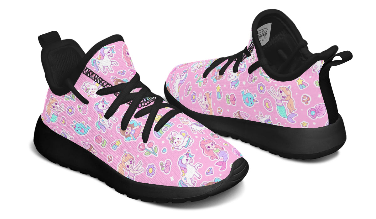 Kids Shoes Sneakers Mermaid And Unicorns-4