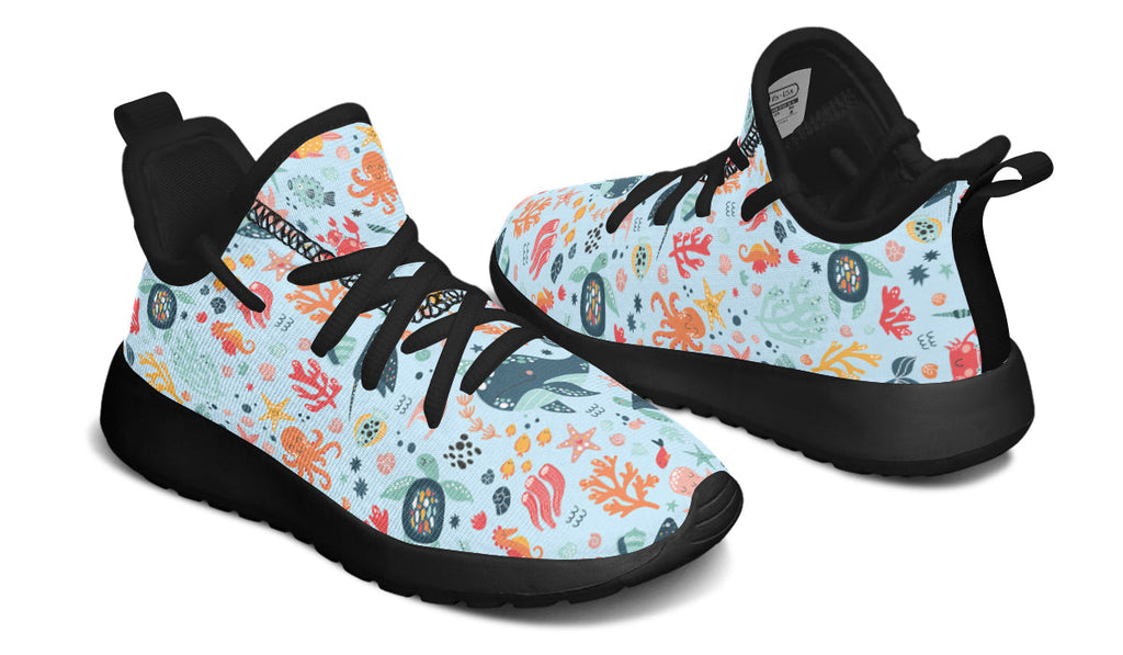 Kids Shoes Sneakers Sea Animals-4