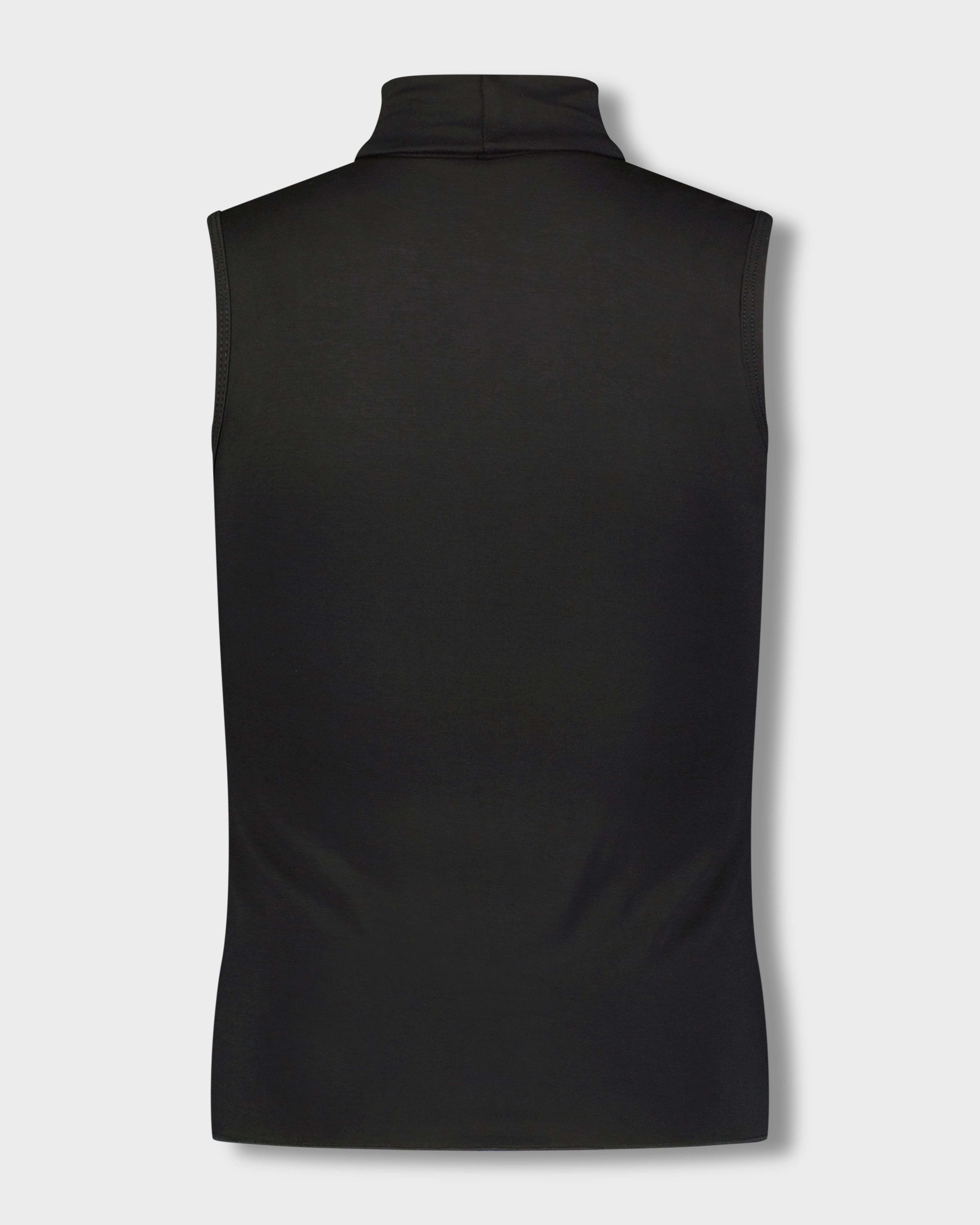 SLEEVELESS MODAL TURTLENECK-BLACK-1