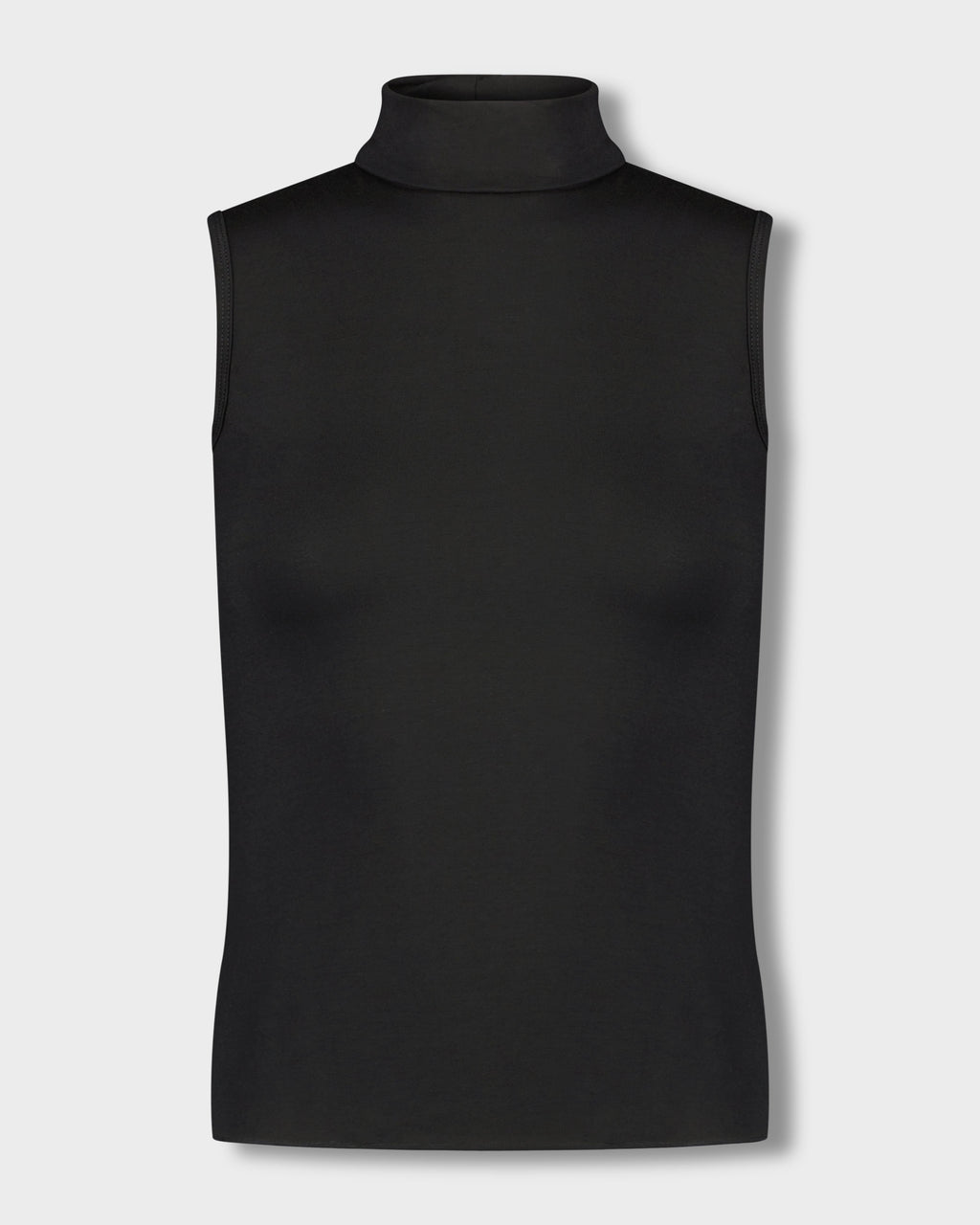 SLEEVELESS MODAL TURTLENECK-BLACK-0