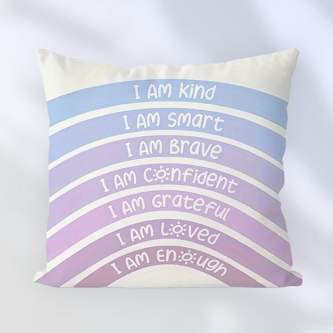 Positive Affirmations Decorative Pillow Cover
