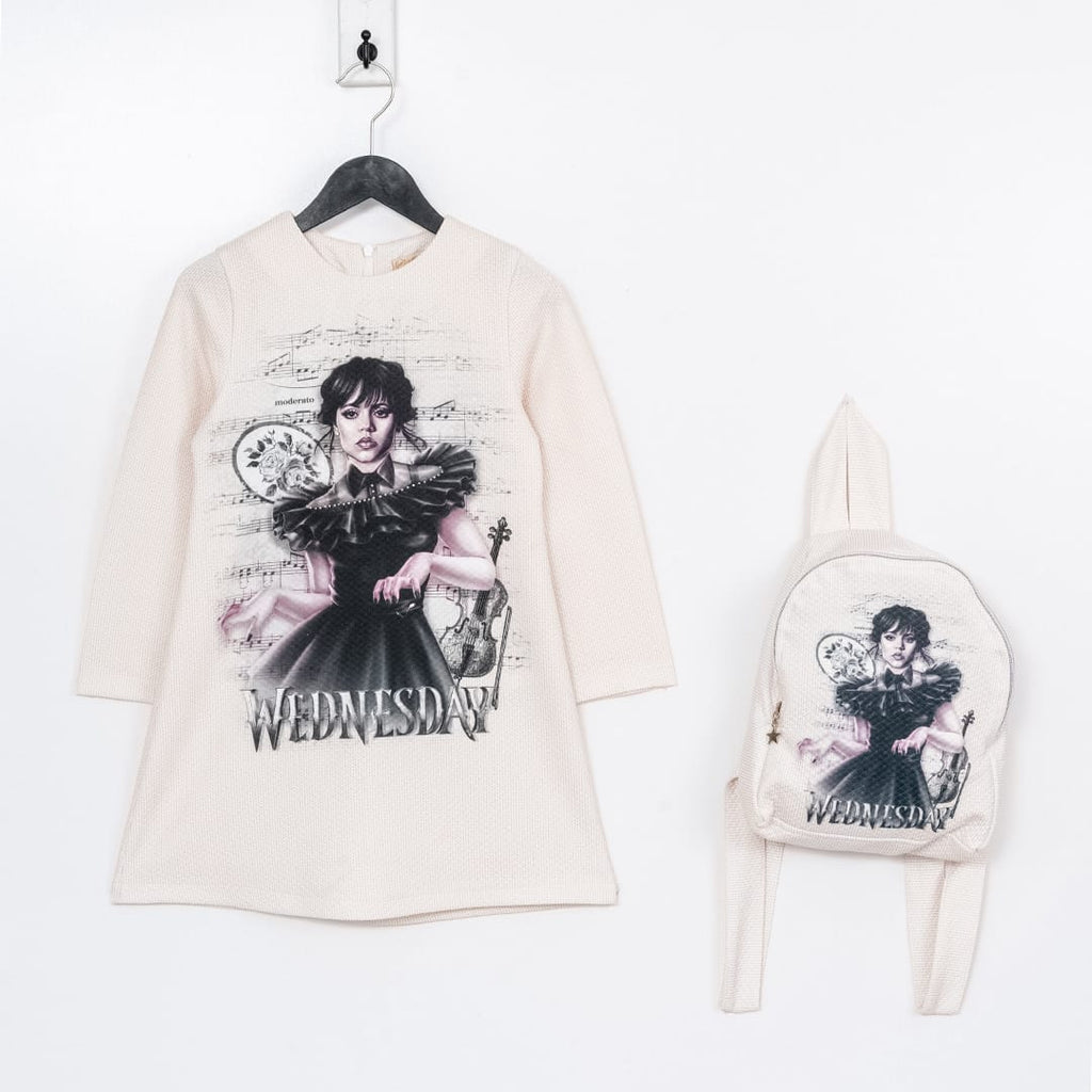 Wednesday Girls' Casual Dress-1