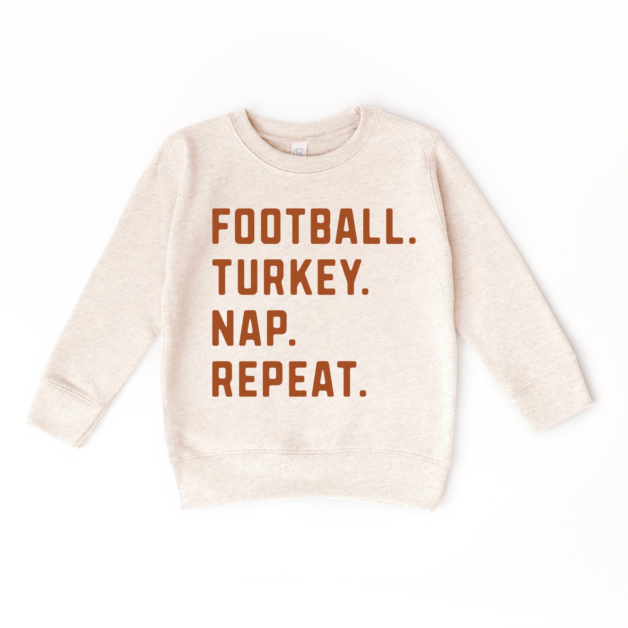 Football Turkey Nap Repeat Sweater