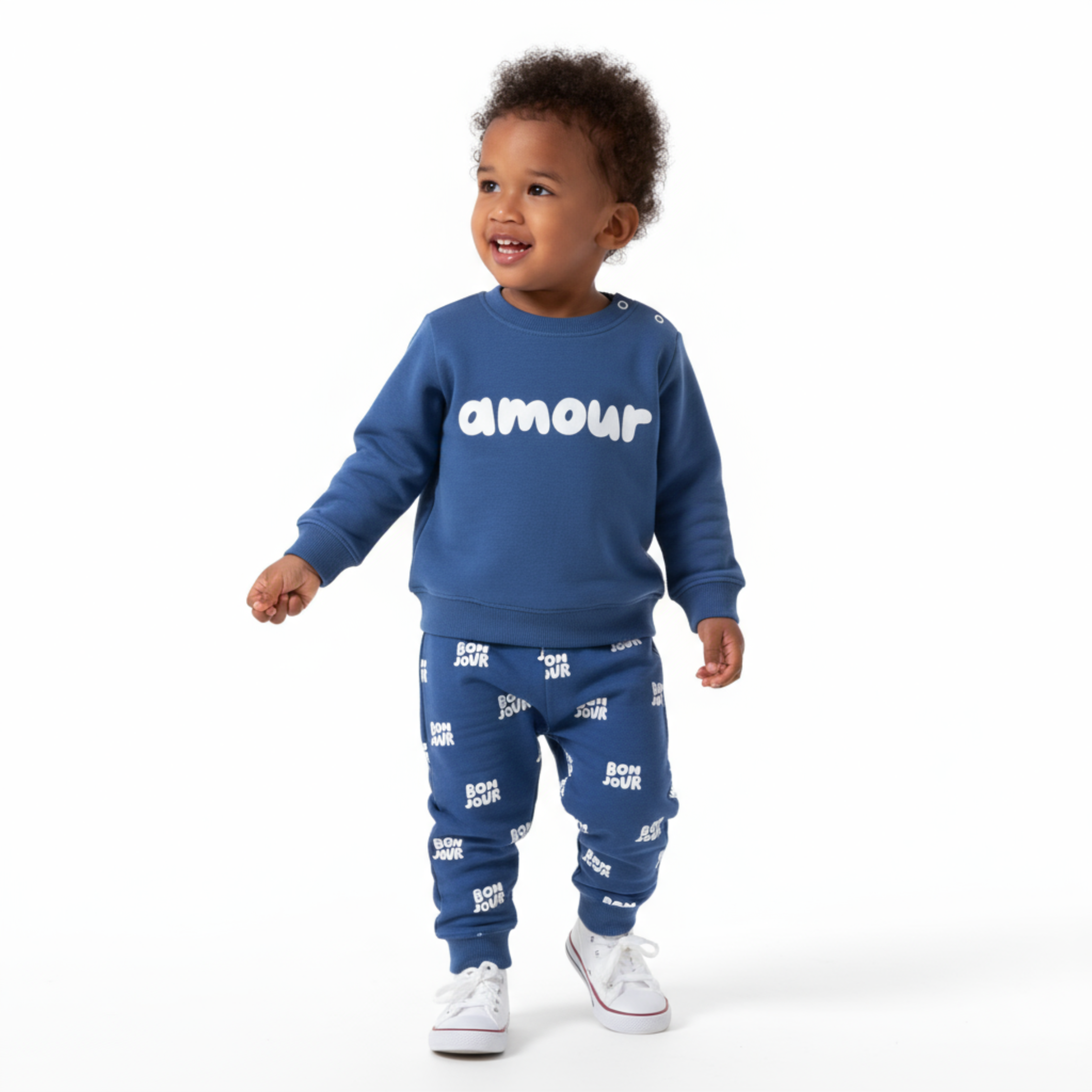 Amour Unisex Cotton Joggers Set-2