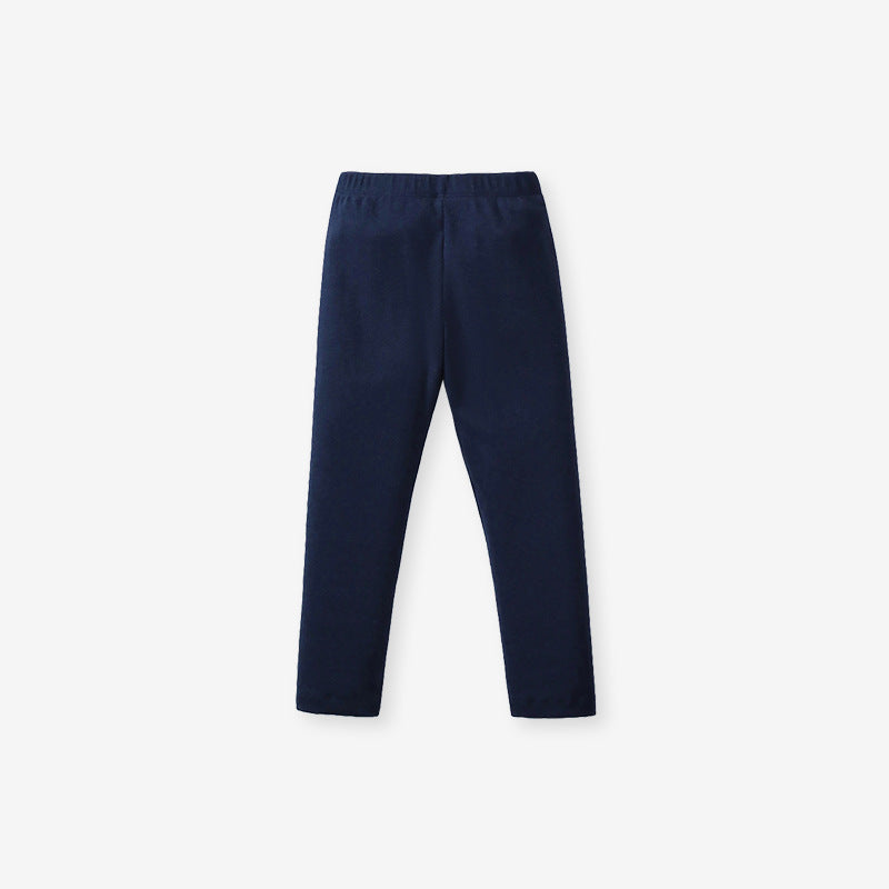 Spring And Autumn Girls Cartoon Unicorn Pattern Long Sleeves Crew Neck Top Sweatshirt And Pants Clothing Set-2